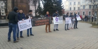 Пикеты АМО в  Ярославле, посвященные 100-й годовищине геноцида армян